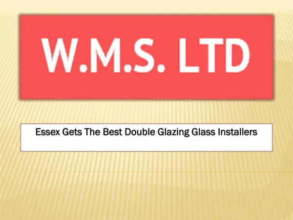 Essex Gets The Best Double Glazing Glass Installers