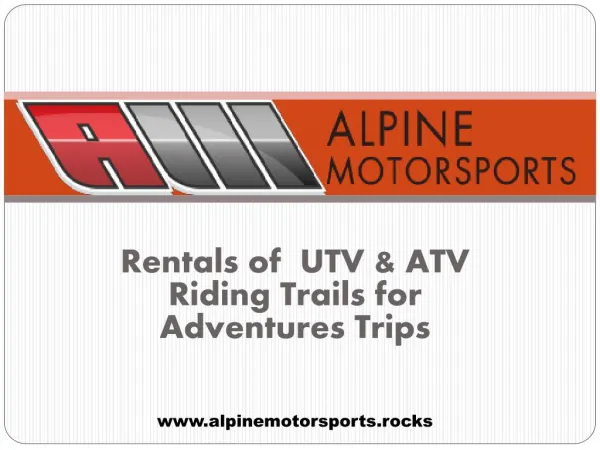Alpine Motarsports - Adventures Tours and Riding Locations