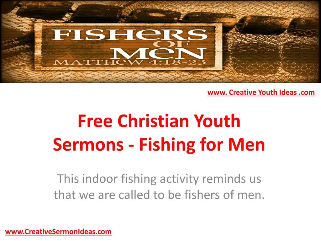 free christian youth sermons fishing for men