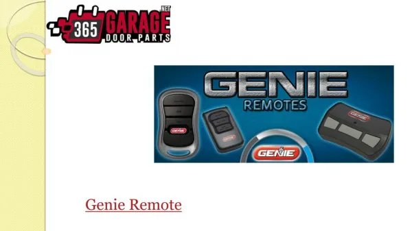 Buy Affordable Genie Remote