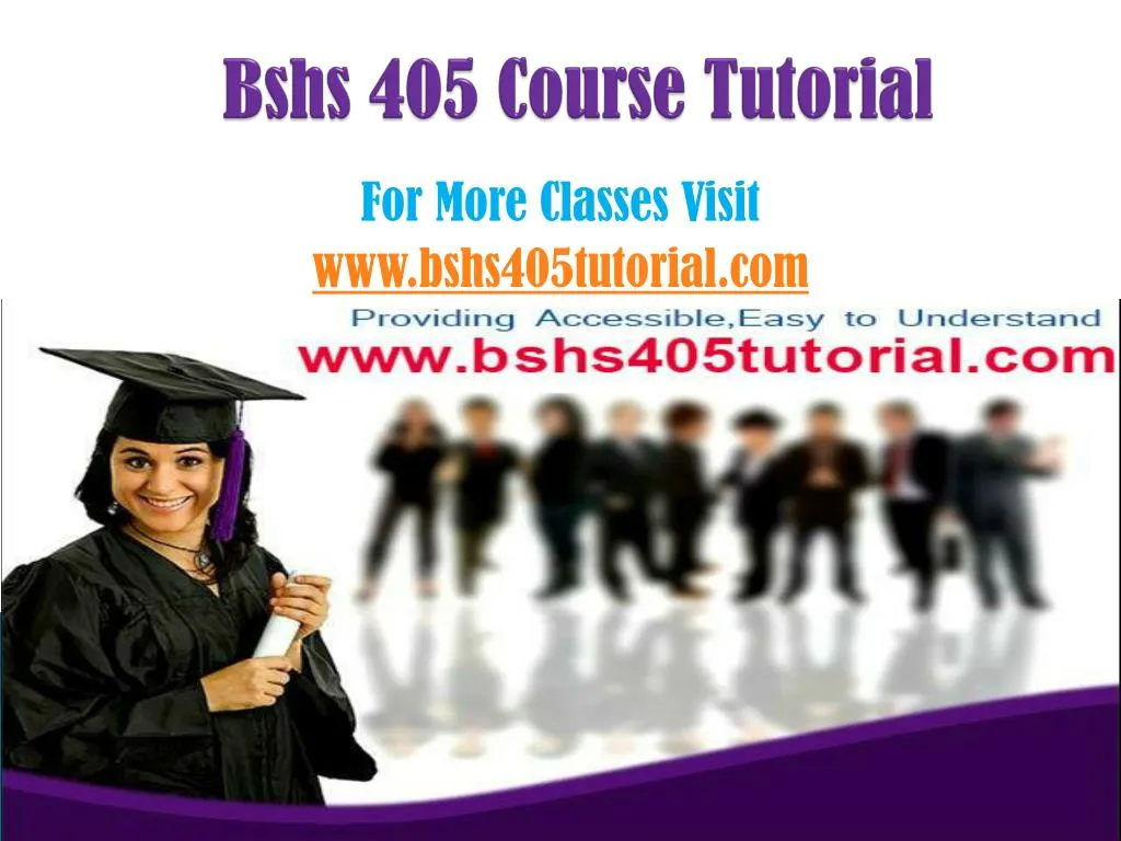 bshs 405 course tutorial