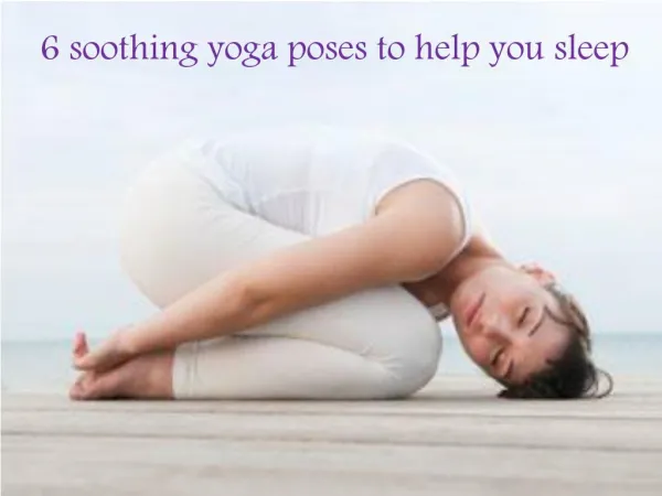 yoga poses to help you sleep