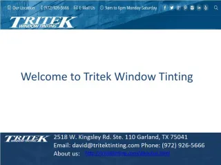Dallas Window Tint - slide 1