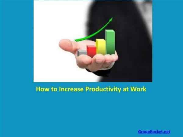 How to increase Productivity at Work