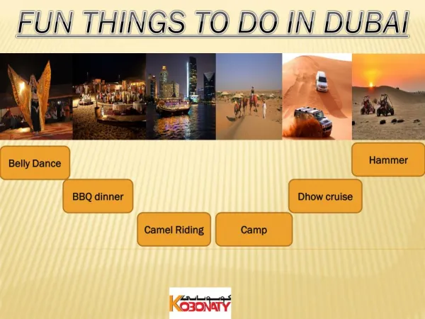 Fun Things to do In Dubai