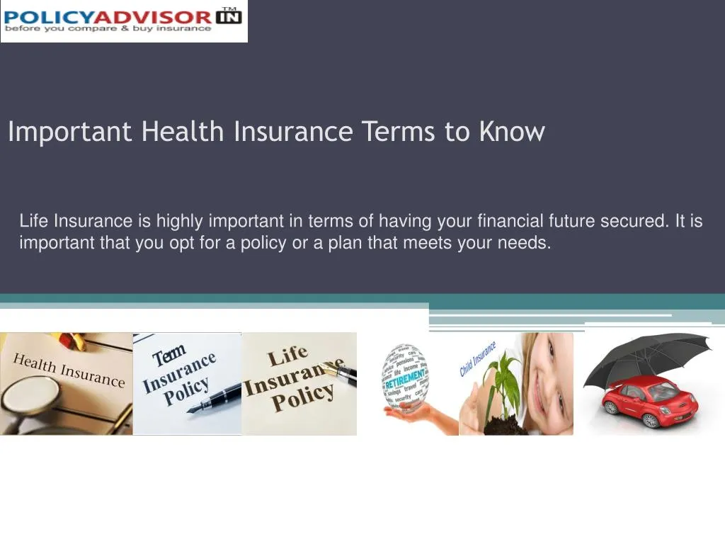 important health insurance terms to know