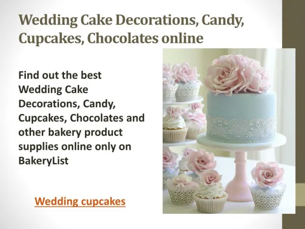 Wedding Cakes | Wedding Cupcakes