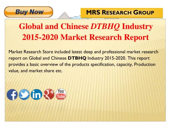 Global and Chinese DTBHQ (CAS 88-58-4) Industry 2015 : Market Analysis, Share, Analysis, Overview, Growth, Trends and Op