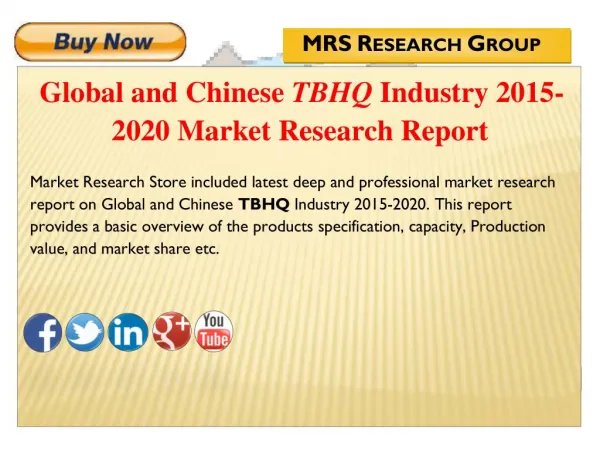 Global and Chinese TBHQ (CAS 1948-33-0) Industry 2015 : Market Analysis, Share, Analysis, Overview, Growth, Trends and O