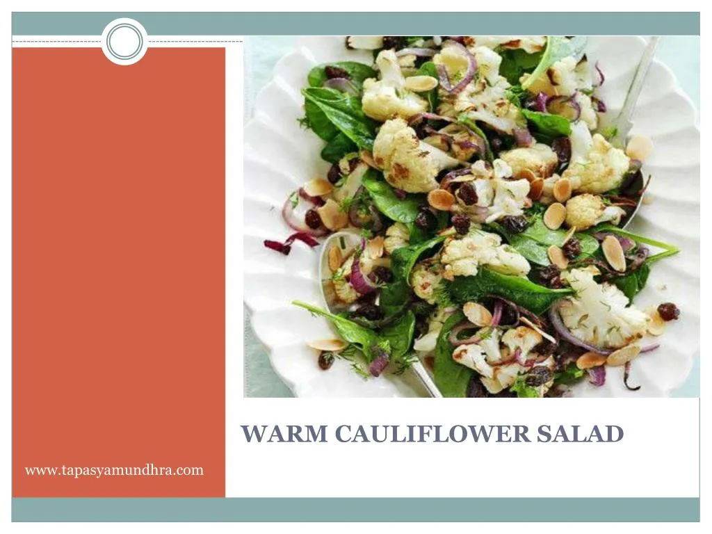 warm cauliflower salad