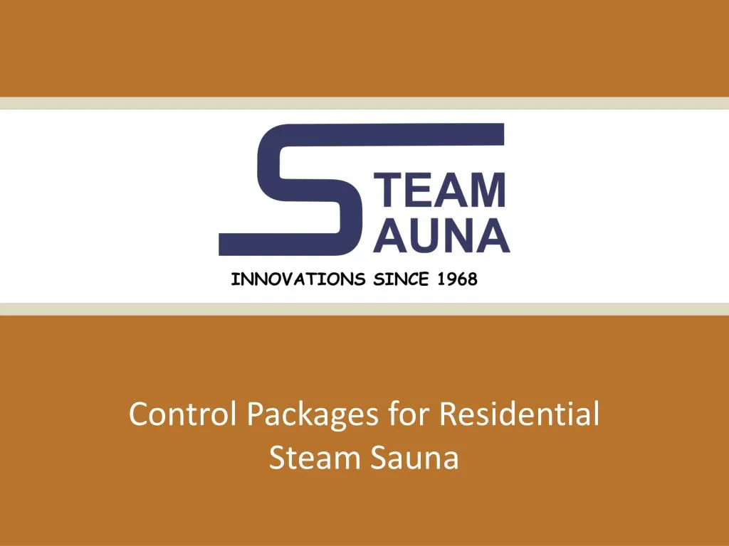 control packages for residential steam sauna