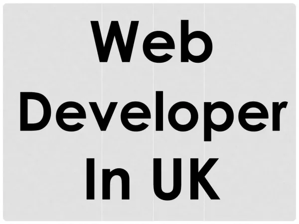 Web Developer In UK