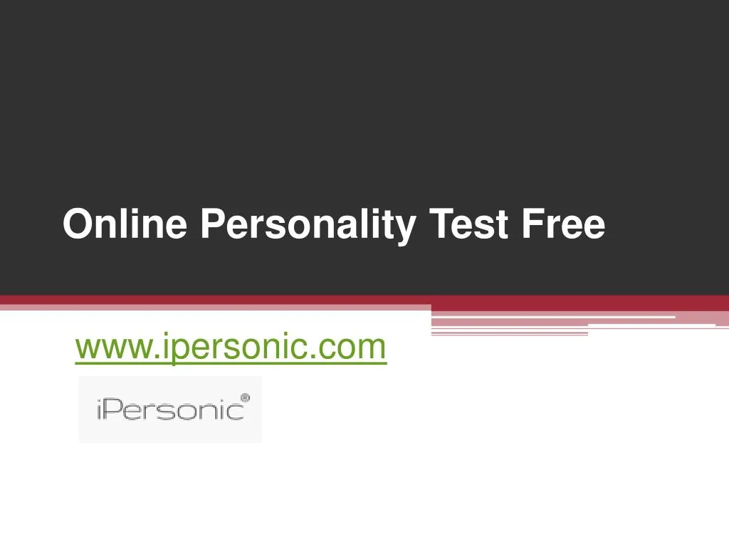 online personality test free