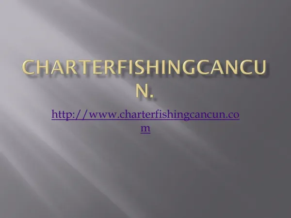 Cancun Fishing Charters