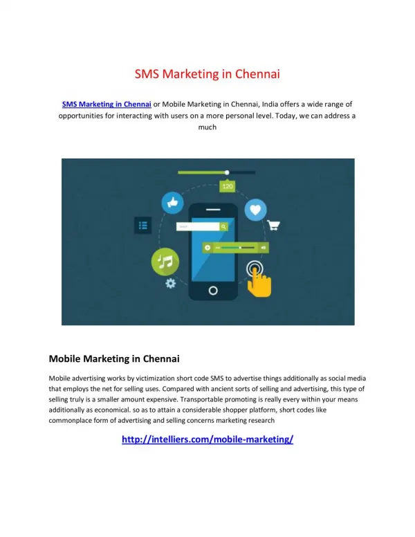 SMS Marketing in Chennai
