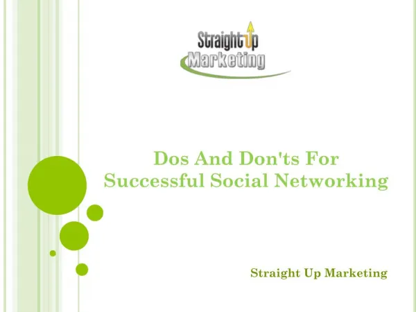 Dos And Don'ts For Successful Social Networking