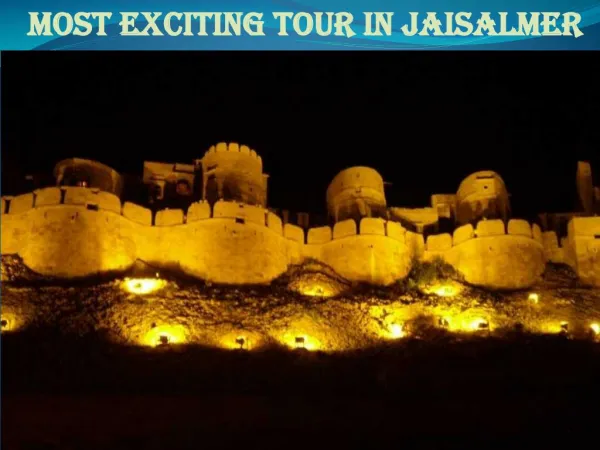 Most Exciting Tour In Jaisalmer
