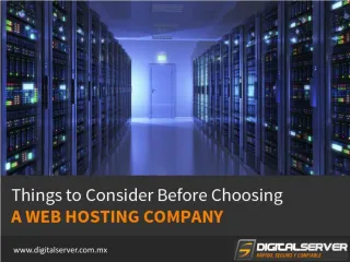 Web Hosting Company in Mexico - Tips to Choose!