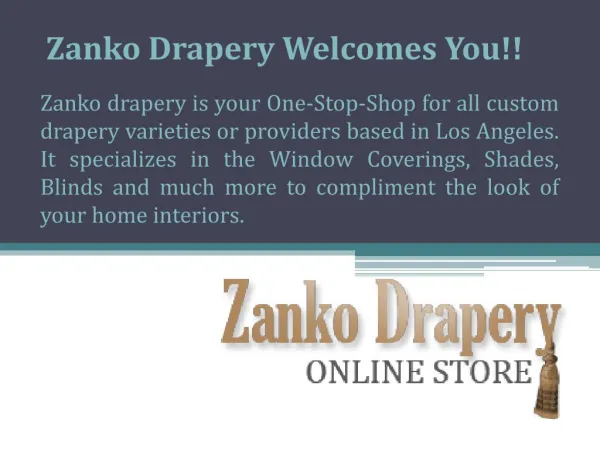Best Window Treatments in Los Angeles - Zanko drapery