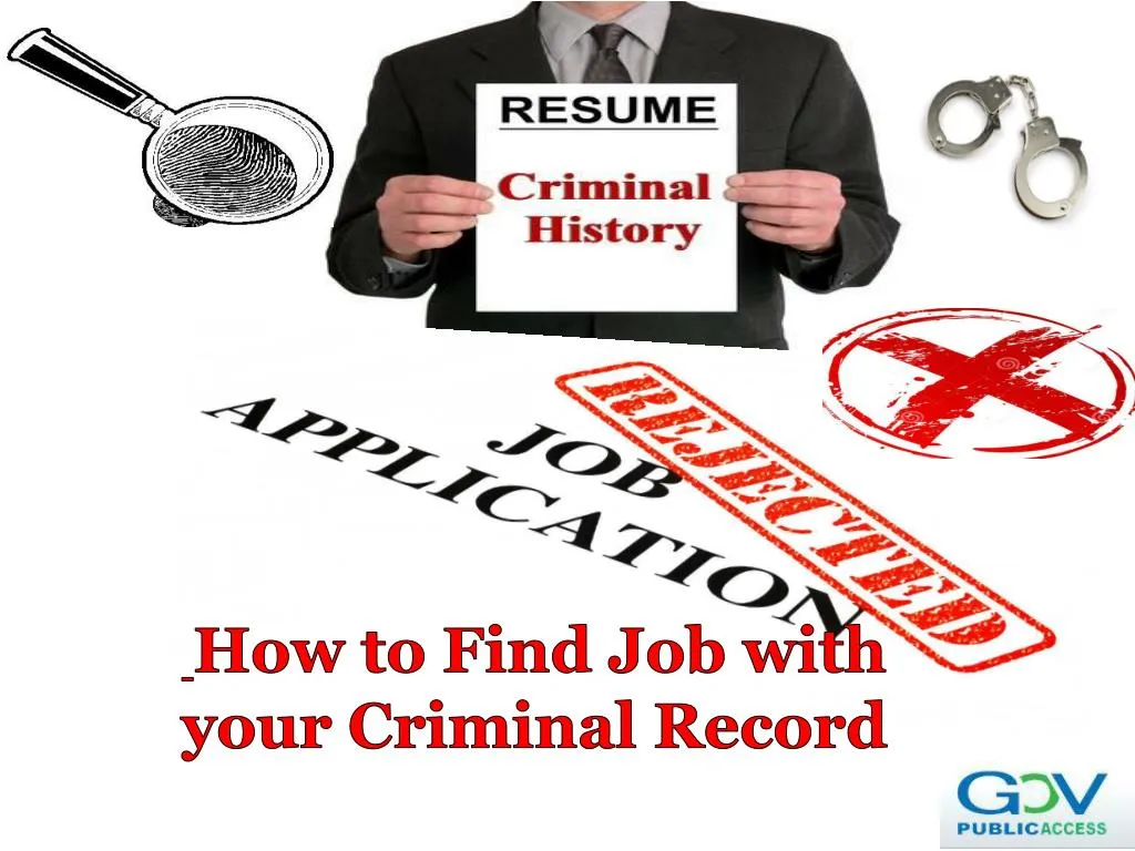 how to find job with your criminal record
