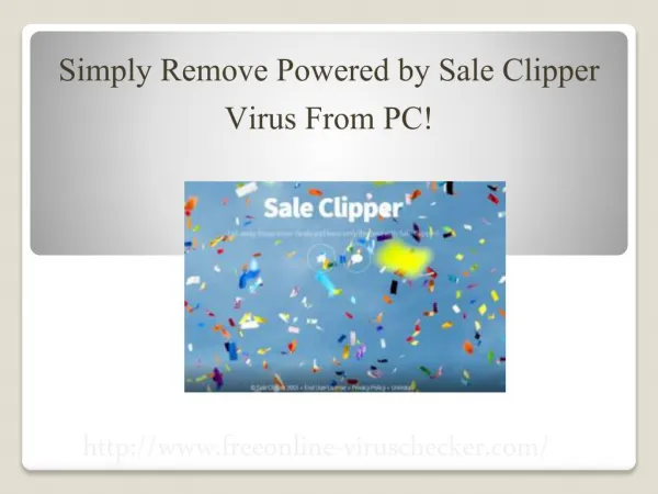 Uninstall Powered by Sale Clipper, Easy Way To Remove Powered by Sale Clipper Virus Immediately