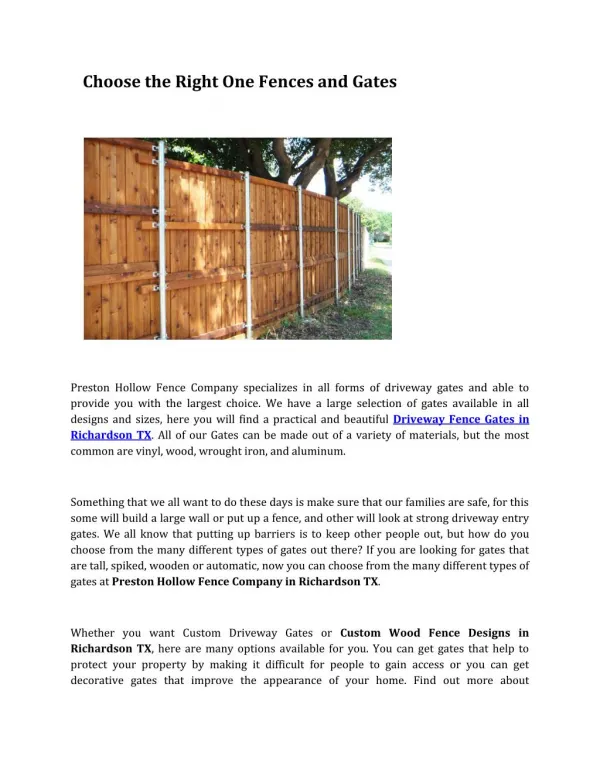Automatic Gate For Driveway Garland TX