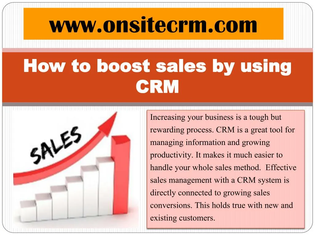 how to boost sales by using crm