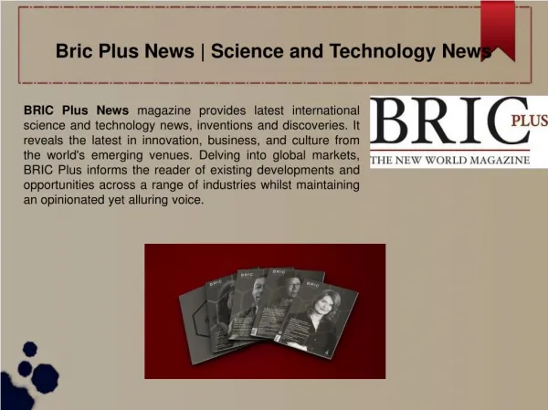 Science and Technology News
