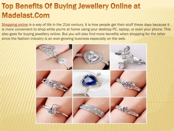 Top Benefits Of Buying Jewellery Online at Madelast.Com