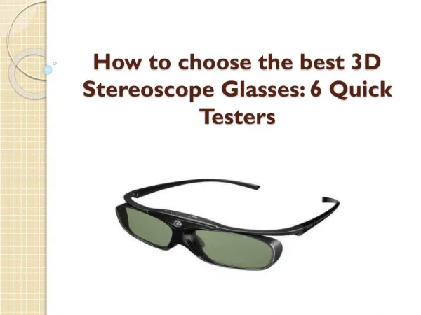 TV Accessories 3D Stereoscope Glasses