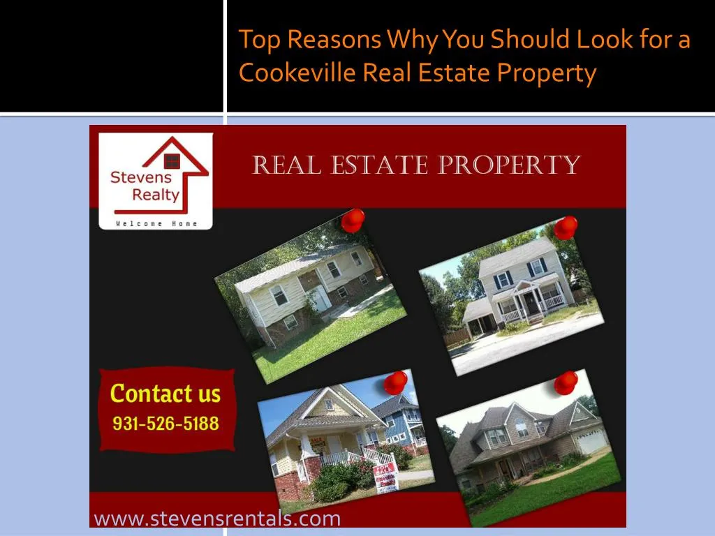 top reasons why you should look for a cookeville real estate property