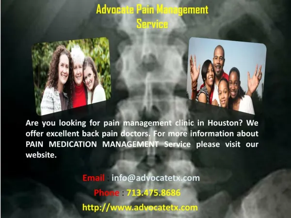 Advocate Pain Management Center