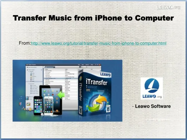 Transfer Music from iPhone to Computer