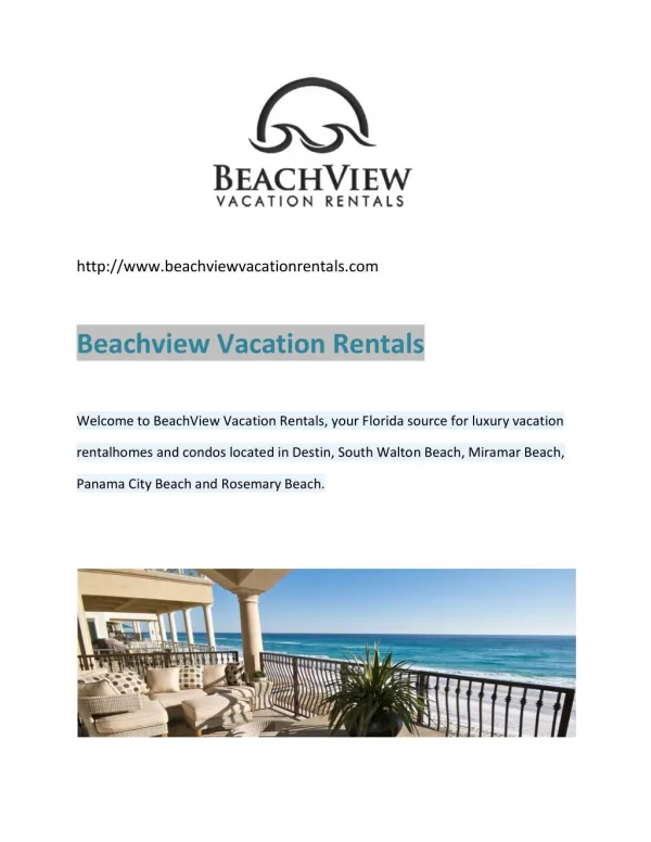 Destin Beachfront Rentals