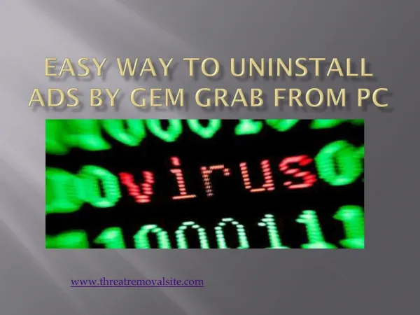 How to Uninstall Ads by Gem Grab from PC Efficiently, Easy Removal Method