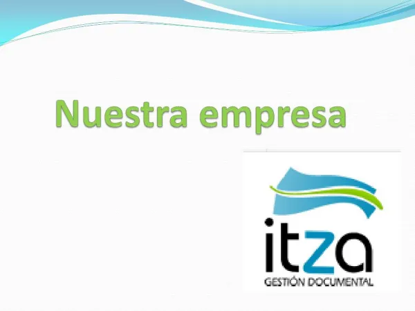 Itza98 - Nuestra Empresa