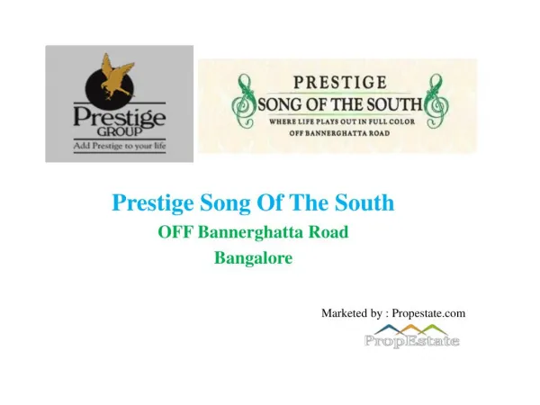 Prestige Song of South - 8147203771- Bangalore