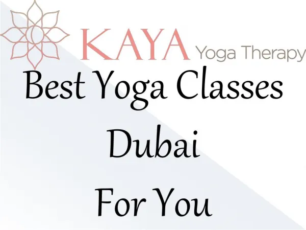 Best Yoga Classes Dubai For You