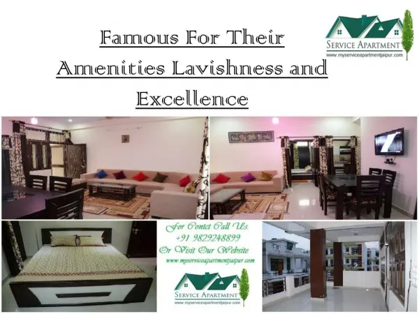Service Apartments in Jaipur – Famous For Their Amenities