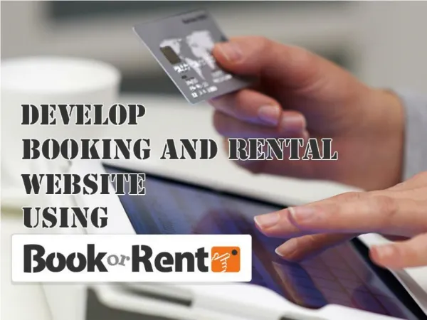 Create any kind of Booking and Rental niche website with BookorRent