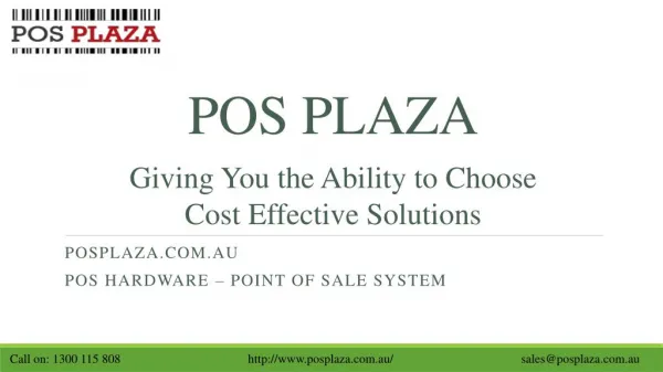 Giving You the Ability to Choose Cost Effective Solutions