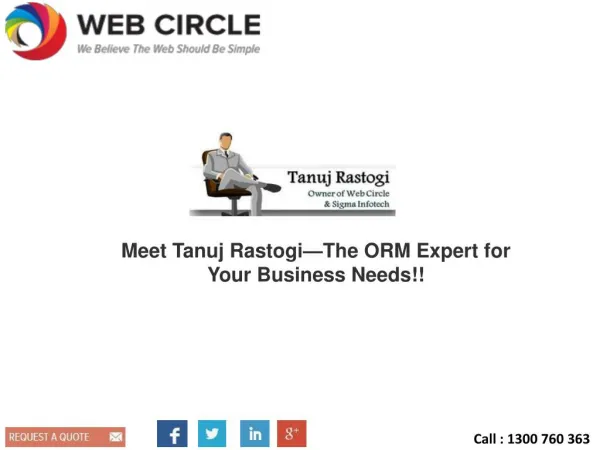 Meet Tanuj Rastogi—The ORM Expert for Your Business Needs!!