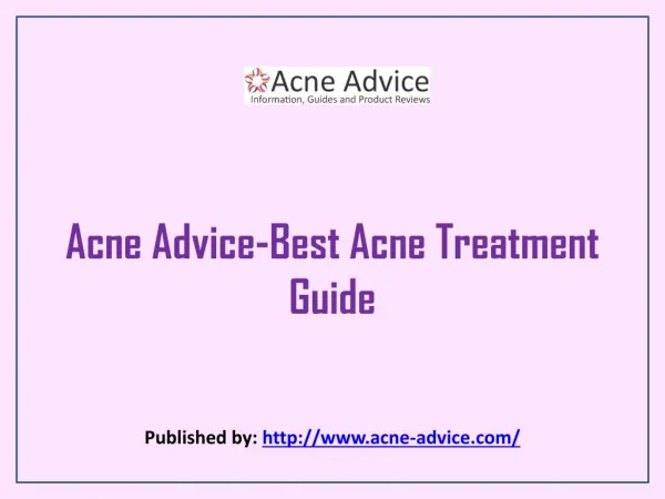 Acne Advice-Best Acne Treatment Guide