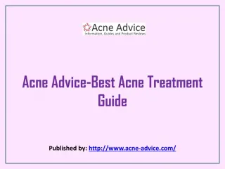 Acne Advice-Best Acne Treatment Guide - slide 1