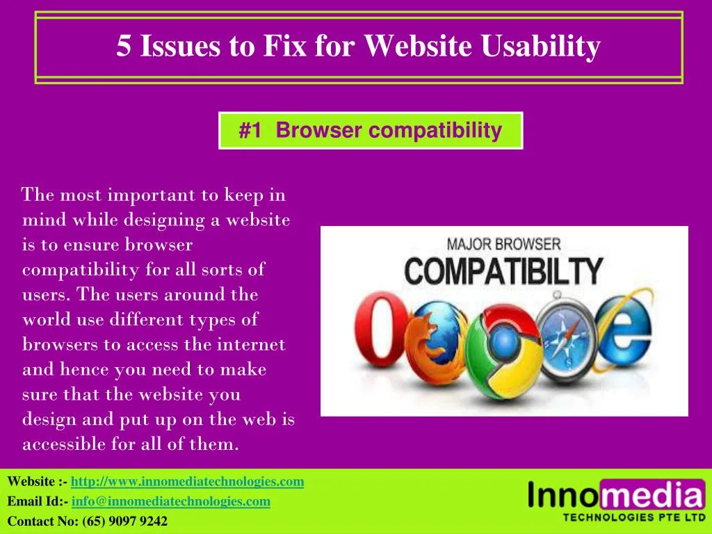 5 issues to fix for website usability