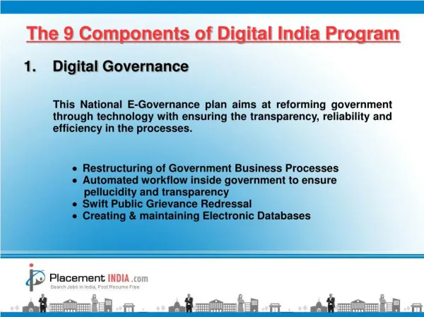 The 9 Parts of Advanced India Program