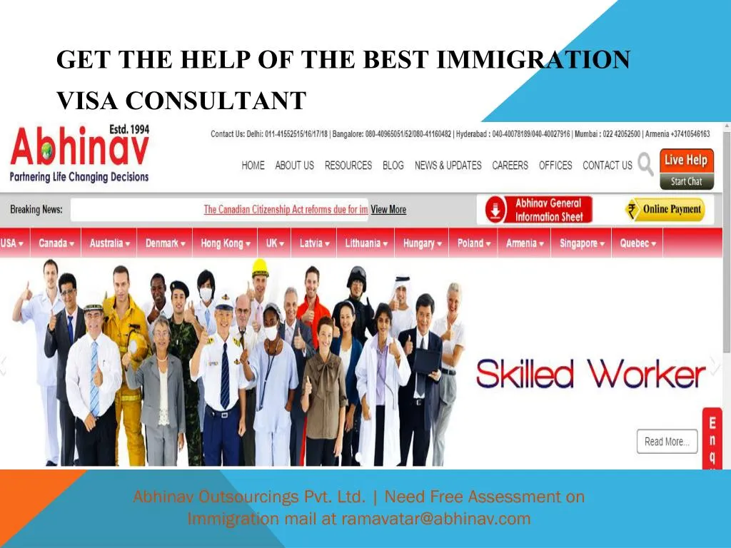 get the help of the best immigration visa consultant