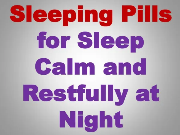 Powerful sleep medication for sleep disorder