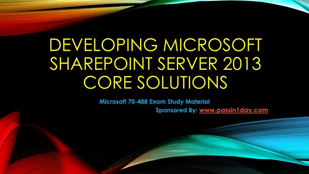 developing microsoft sharepoint server 2013 core solutions