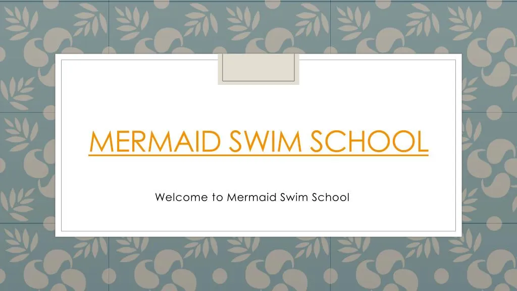 mermaid swim school